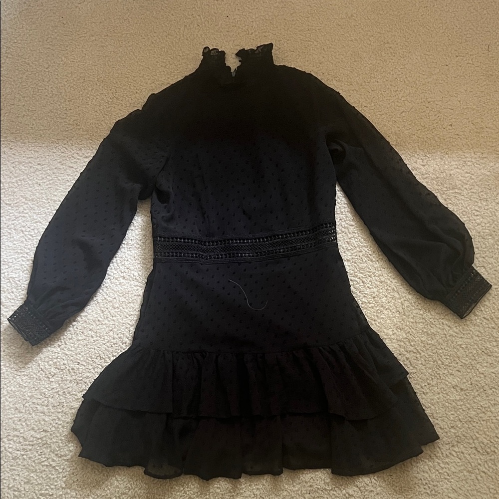 Showpo Black Ruffled Dress